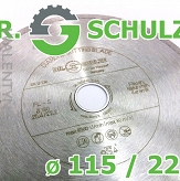 TARCZA DIAMENTOWA FL-S Fi 115 DR. SCHULZE GLAZURA CERAMIKA KAMIEŃ, FL S