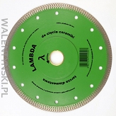 TARCZA DIAMENTOWA LAMBDA Fi 200 / 25,4/22.2 MM DO GRESU I MAT. TWARDYCH, IN CORPORE nr kat. 14540