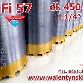WIERTŁO KORONOWE Fi 57 mm DIAMENTOWE dł 450 mm KORONY WIERTNICZE