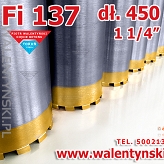 WIERTŁO DIAMENTOWE KORONOWE KORONKOWE Fi 137 mm x 450 mm WIERTNICA HILTI, TORUŃ