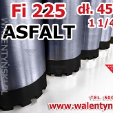 WIERTŁO DIAMENTOWE KORONOWE Fi 225 mm x 450 mm  DO ASFALTU KORONKOWE WIERTNICA HILTI