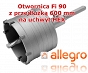 Otwornica Fi 90 z przedłużką 600 mm na HEX
