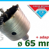 WIERTŁO KORONOWE OTWORNICA Fi 65 + ADAPTER SDS+