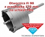 Otwornica Fi 90 z przedłużką 170 mm na HEX