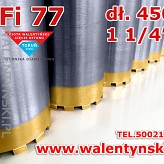 WIERTŁO DIAMENTOWE KORONOWE Fi 75 mm ( Fi 77 mm) x 450 mm