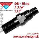 ADAPTER DD Bi na 1 1/4 i 1/2 '' do Hilti redukcja, przejściówka